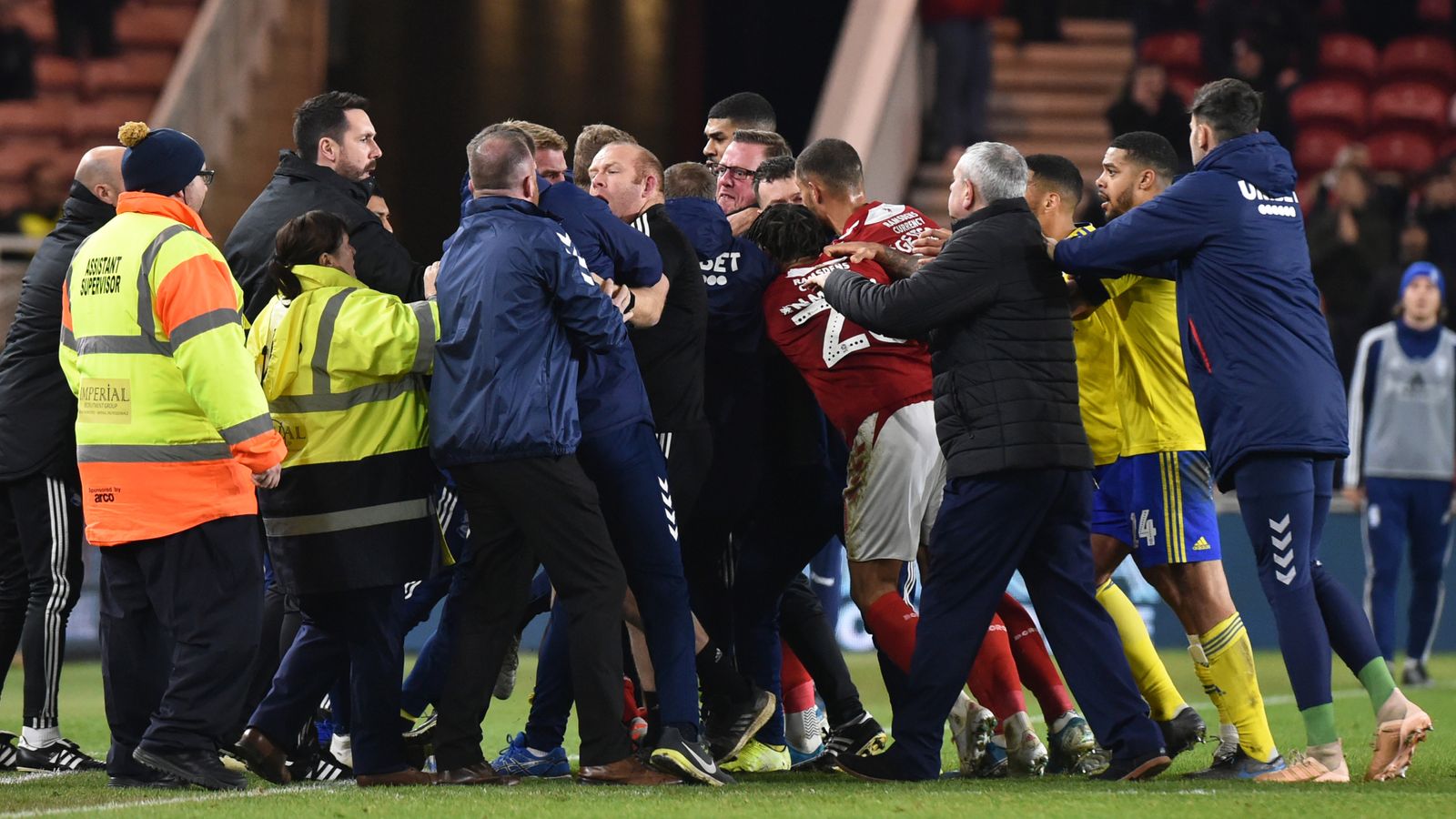 Middlesbrough and Birmingham City charged for failing to control players