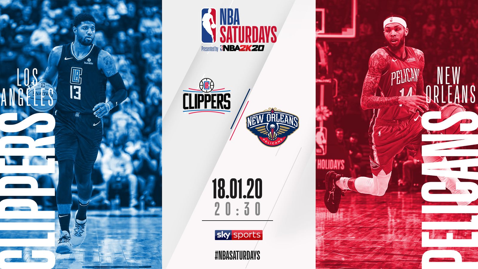 NBA Saturday Primetime on Sky Sports - watch Clippers @ Pelicans free via live stream ...1600 x 900