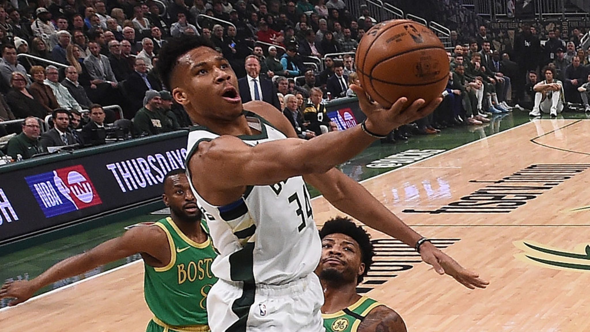 Giannis Antetokounmpo Scores 32 Points As Milwaukee Bucks Beat Boston ...