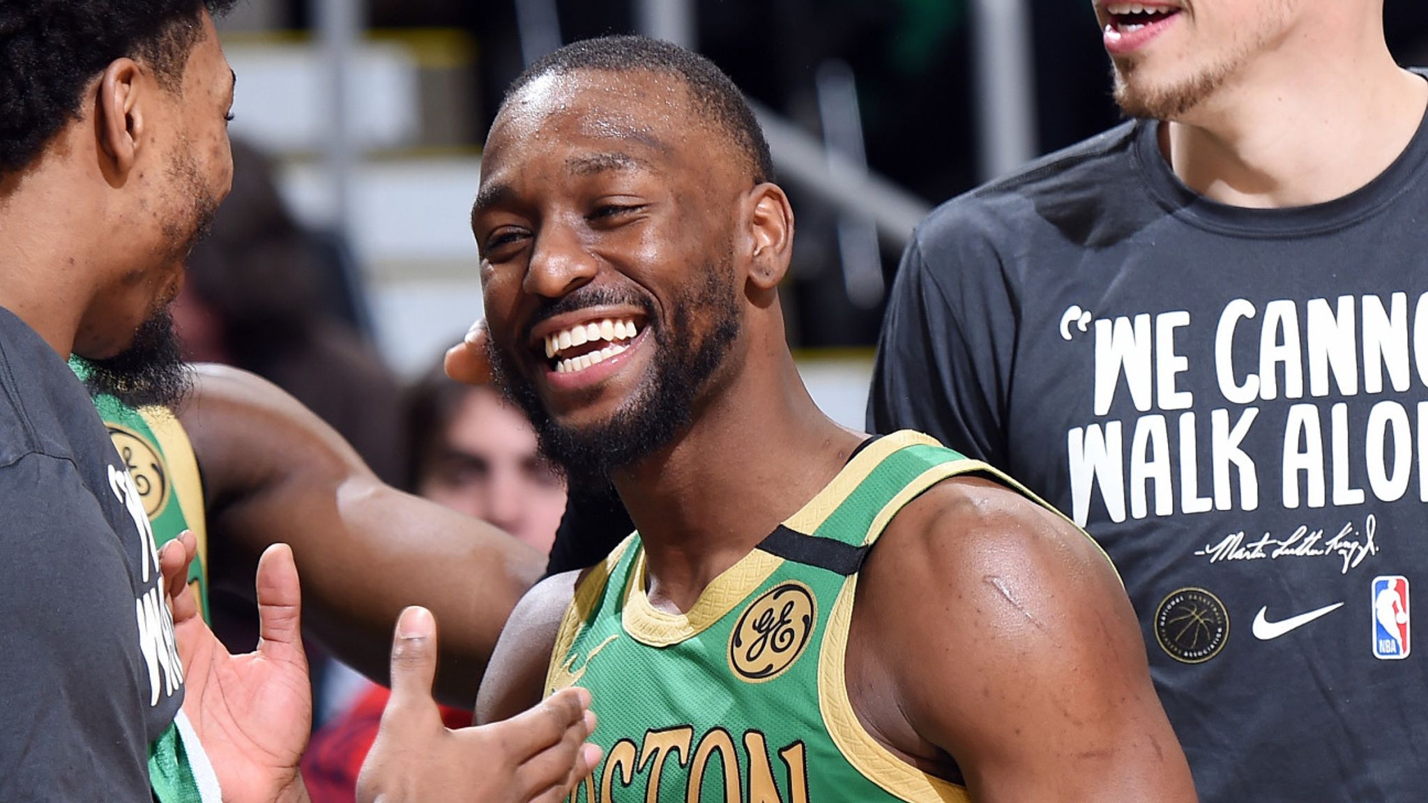 Video: LeBron James' emphatic reaction after winning 4th career