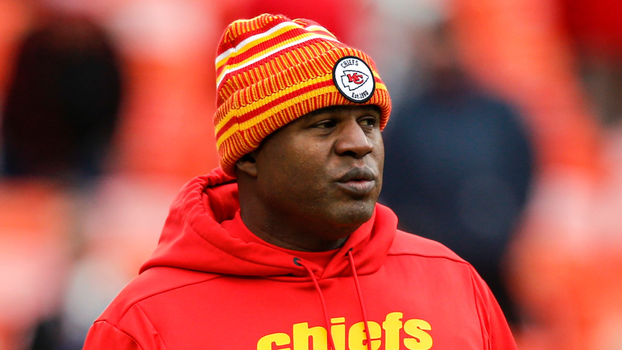 Broncos complete interview with Chiefs OC Eric Bieniemy