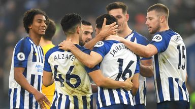 Image of Jahanbakhsh cut an emotional figure after finally opening his Brighton goalscoring account