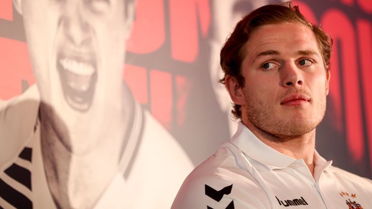 Picture by Allan McKenzie/SWpix.com - 24/01/2020 - Rugby League - Super League - Betfred Super League Launch 2020 - Emerald Headingley Stadium - Leeds, England - George Burgess during the launch