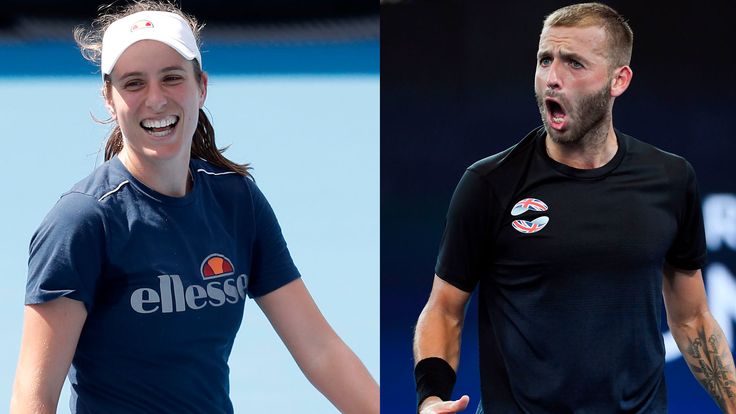 Johanna Konta and Dan Evans