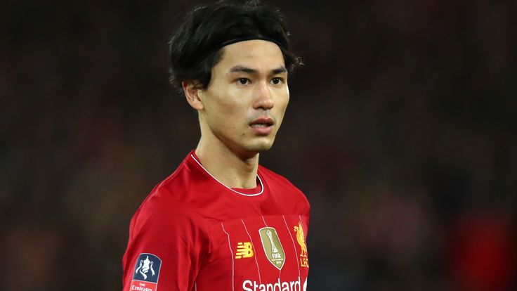 Liverpool's Takumi Minamino made his debut in the FA Cup against Everton