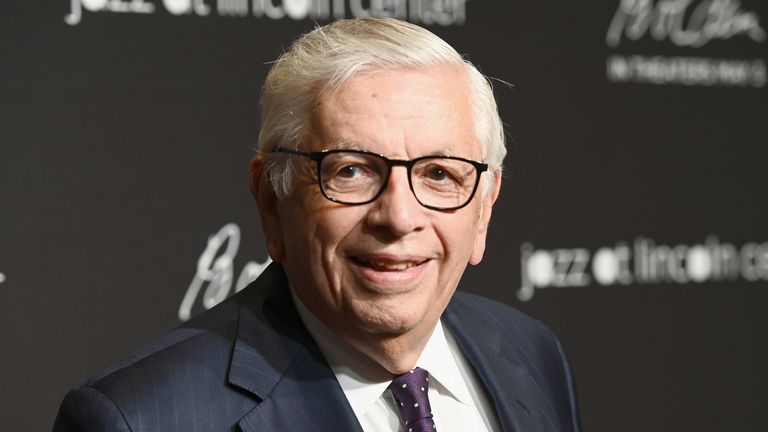 David Stern, pictured at the Lincoln Center in New York in April 2019