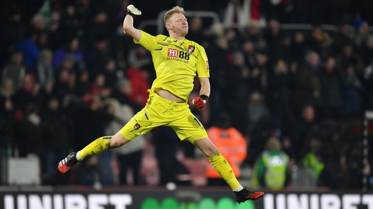 Aaron Ramsdale made seven saves against Brighton