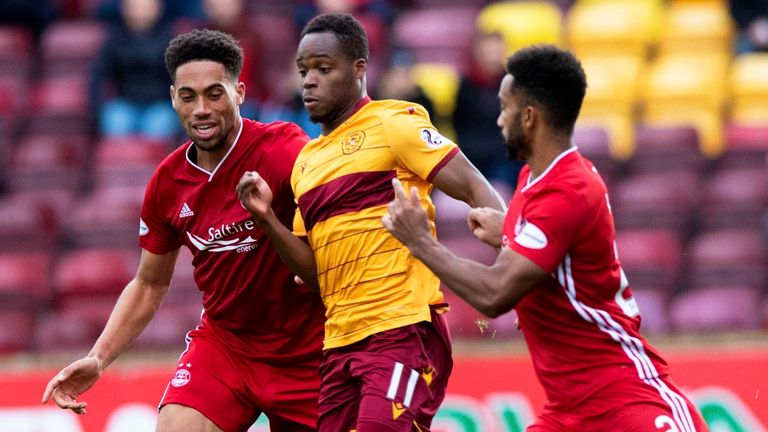 Aberdeen and Motherwell in Premiership action  