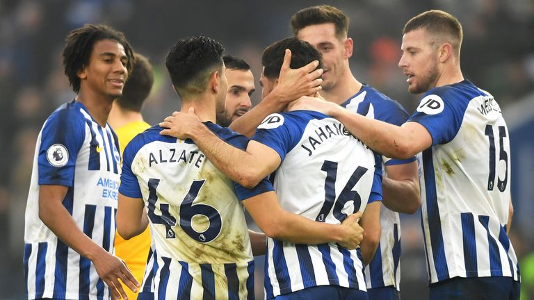 Alireza Jahanbakhsh celebrates his equalsier with team-mates