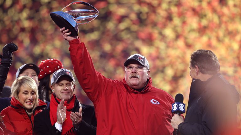 Andy Reid will be coaching in the Super Bowl for the second time as a head coach