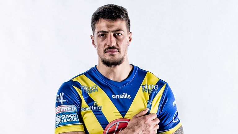 Picture by Allan McKenzie/SWpix.com - 06/01/2020 - Rugby League - Super League - Warrington Media Day 2020 - Birchwood Business Park, Warrington, England - Anthony Gelling.