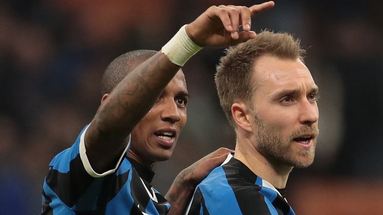 Ashley Young and Christian Eriksen both joined Inter MIlan during the January transfer window