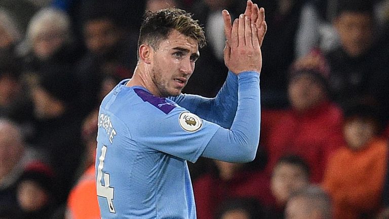 Aymeric Laporte made his first Manchester City appearance since August