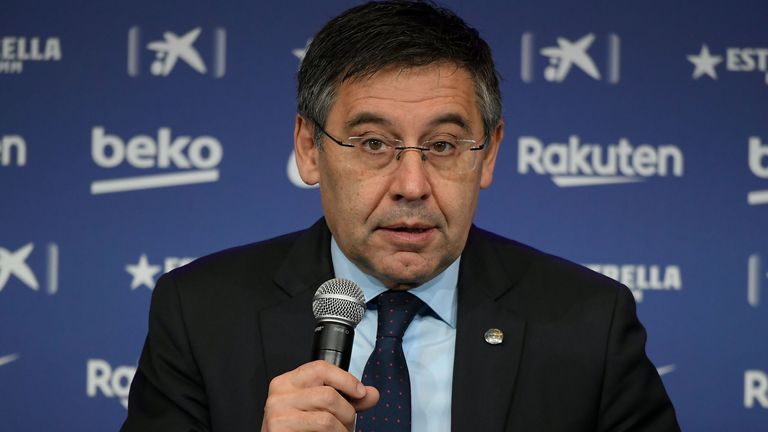 Barcelona president Josep Maria Bartomeu said he wished the tenure of Ernesto Valverde had finished in a "different way"