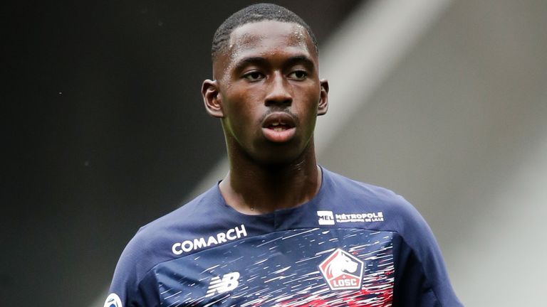 LILLE, FRANCE - AUGUST 11: Boubakary Soumare of Lille during the French League 1 match between Lille v Nantes at the Stade Pierre Mauroy on August 11, 2019 in Lille France (Photo by Erwin Spek/Soccrates/Getty Images)