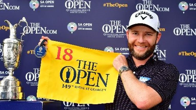 Branden Grace ensured a ninth straight Open appearance