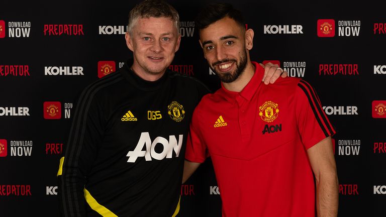 Manchester United unveil new signing Bruno Fernandes