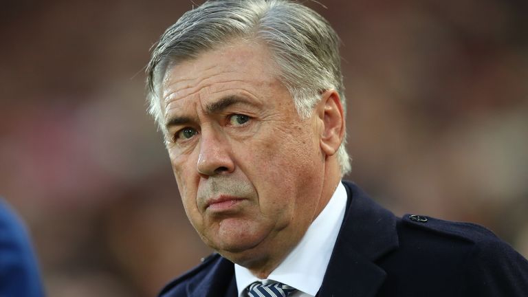 Everton manager Carlo Ancelotti