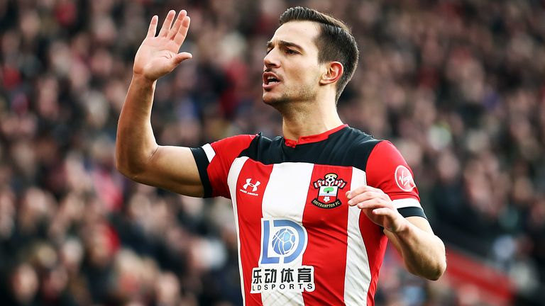 Cedric Soares in action for Southampton