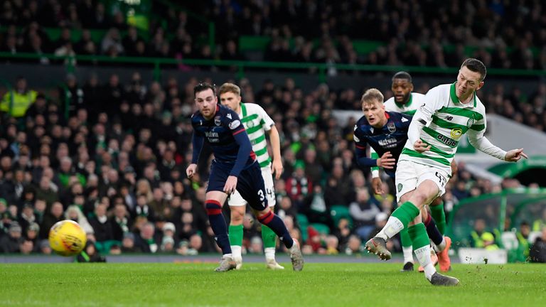 Callum McGregor scored from the penalty spot to put Celtic ahead