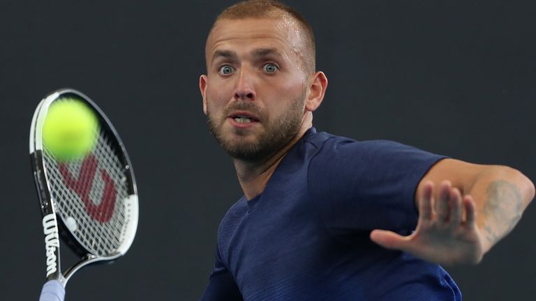 Dan Evans is one of three Brits competing in the Australian Open men's singles, alongside Kyle Edmund and Cameron Norrie