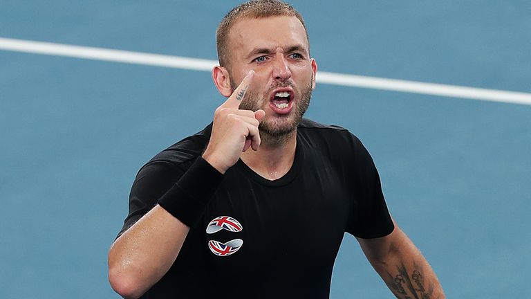 Dan Evans lost to eventual champion Andrey Rublev in Adelaide