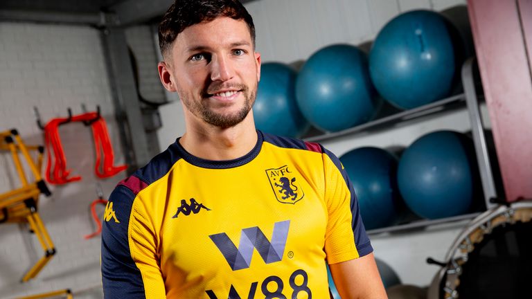 Aston Villa unveil new loan signing Danny Drinkwater at Bodymoor Heath