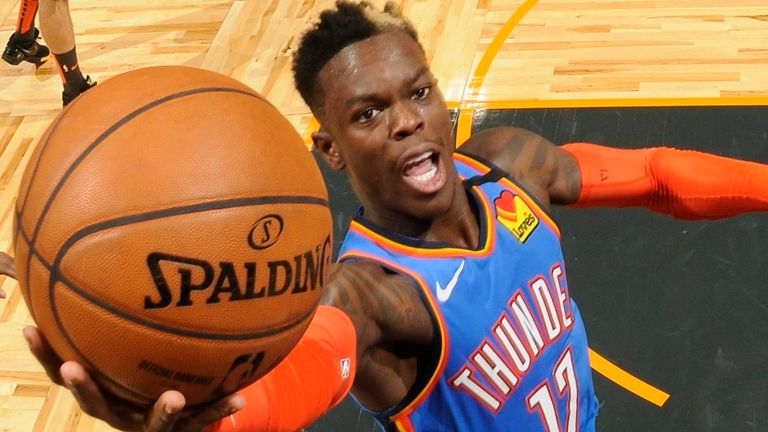 Dennis Schroder attacked the paint repeatedly against the Magic