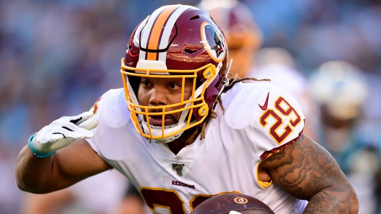 Redskins running back Derrius Guice