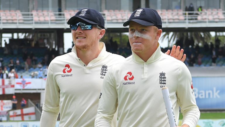 Dom Bess and Ollie Pope, England, Test vs South Africa at Port Elizabeth