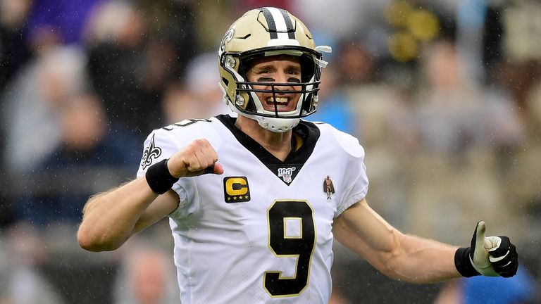 Brees is set to feature in the playoffs for the ninth season in his career