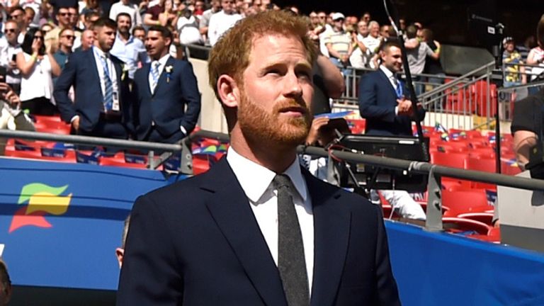 The Duke of Sussex attended the Challenge Cup Final between St Helens and Warrington Wolves at Wembley last August