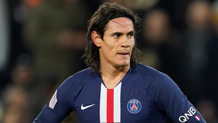 Edinson Cavani is out of contract at PSG this summer