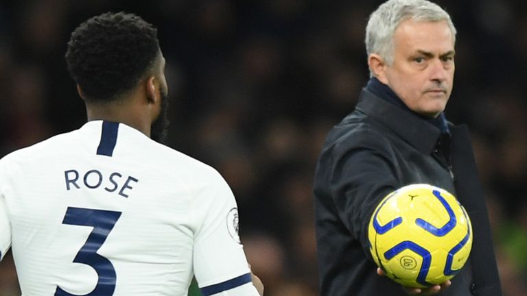 Danny Rose and Jose Mourinho