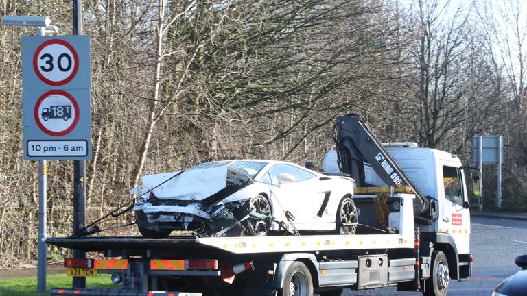 Romero&#39;s Lamborghini has been towed away