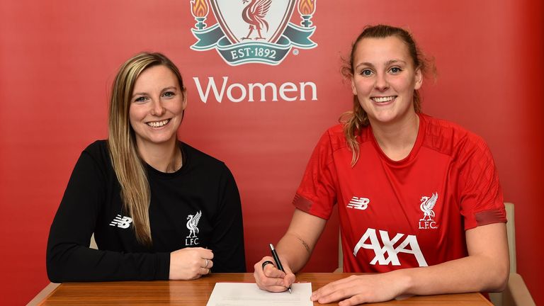 Rylee Foster has signed at Liverpool on a free transfer from West Virginia University