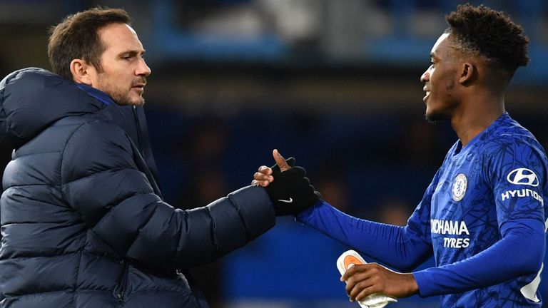 Frank Lampard and Callum Hudson-Odoi