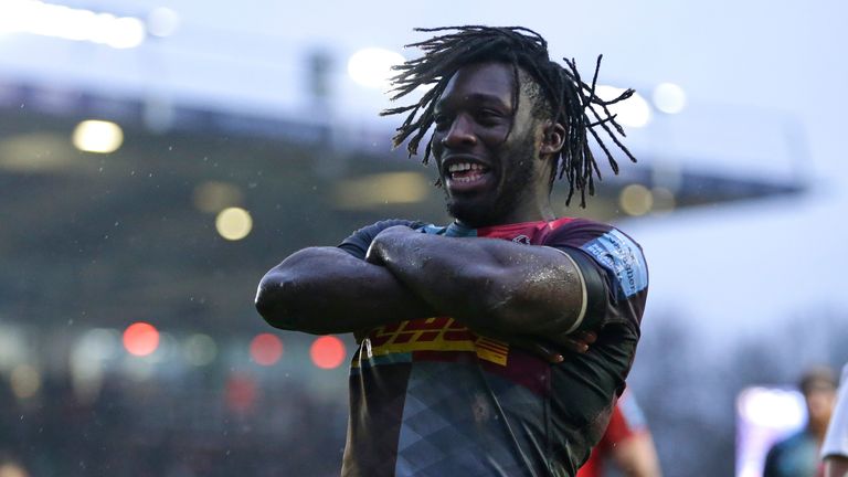 Gabriel Ibitoye's try secured the bonus point for Harlequins