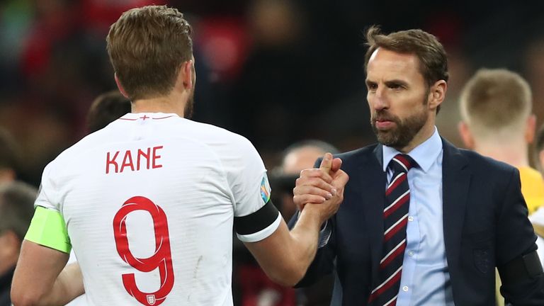 Gareth Southgate and Harry Kane