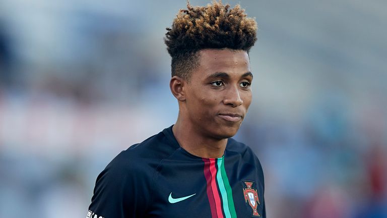 Gedson Fernandes of Portugal looks on prior to the International Friendly match between Portugal and Croatia at Algarve Stadium on September 6, 2018 