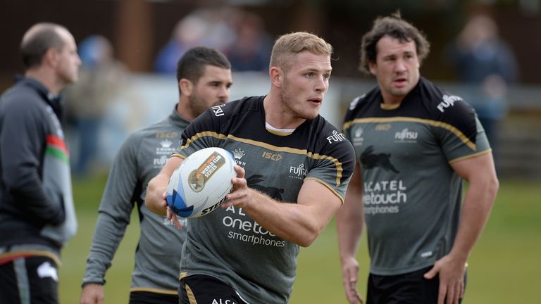 Sam Burgess in training for Wigan Warriors