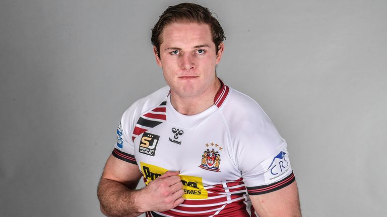 Picture by Wigan Warriors supplied by SWpix.com - 14/01/2020 - Rugby League - Super League - Wigan Warriors Media Day 2020 - Robin Park Arena, Wigan, England - George Burgess.
