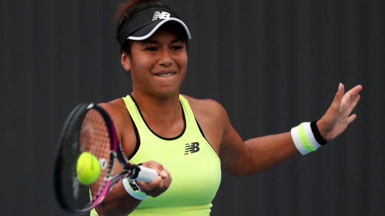 Heather Watson is into the last eight in Hobart following a straight sets victory on Wednesday