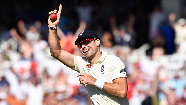 James Anderson of England takes a catch to dismiss Rassie van der Dussen of South Africa during day 2 of the 2nd Test match between South Africa and England at Newlands Cricket Stadium on January 04, 2020 in Cape Town, South Africa.