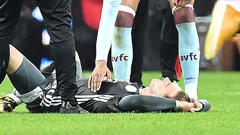 James Maddison was allegedly shoved to the ground when Aston Villa fans invaded the pitch