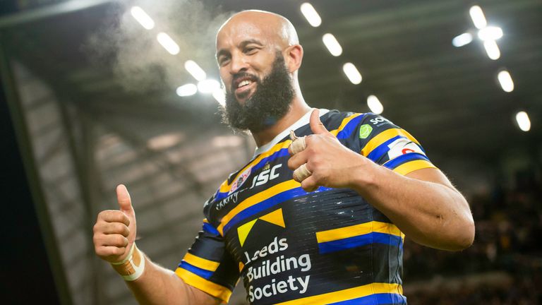 Picture by Allan McKenzie/SWpix.com - 12/01/2020 - Rugby League - Super League - Jamie Jones-Buchanan Testimonial - Leeds Rhinos v Bradford Bulls - Emerald Headingley Stadium, Leeds, England - Leeds's Jamie Jones-Buchanan's after his testimonial match.