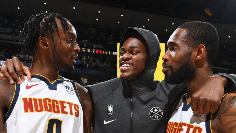 Jerami Grant anotó un máximo de 25 puntos en la  temporada para los Denver Nuggets