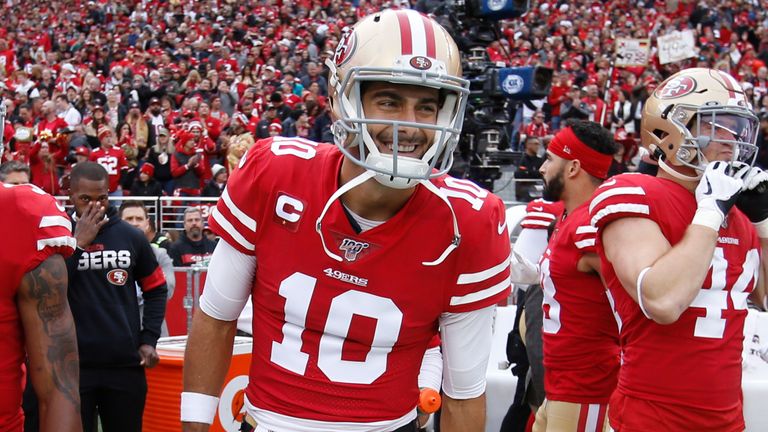 Jimmy Garoppolo's return to the starting lineup after last year's injury has helped the 49ers bounce back