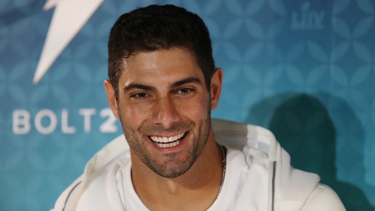 Jimmy Garoppolo and the Niners entered the building after Kansas City