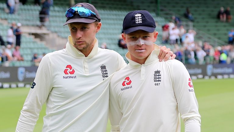 Joe Root and Ollie Pope after England beat South Africa in third Test